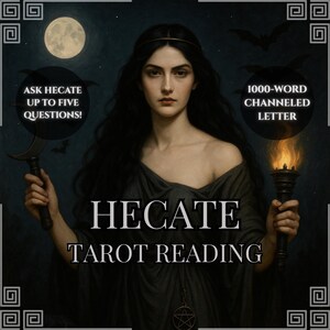 Mensaje canalizado de Hécate: Haz hasta 5 preguntas y recibe una carta de la diosa griega de la brujería y las encrucijadas / Lectura de Hécate