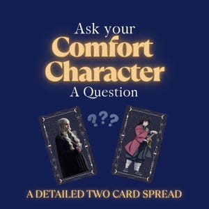Posez n'importe quelle question à votre personnage réconfortant ! | Lecture de tarot confort : un jeu de deux cartes perspicace