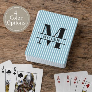 Personalized Playing Cards Wedding Favor Custom Family Name Gift Keepsake Anniversary Present Wedding Unique Gift Ideas for Couples Gift Box