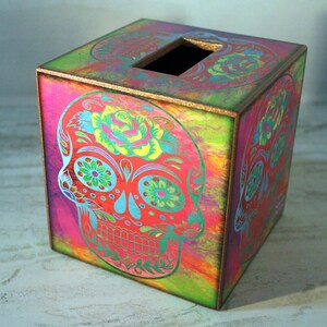 Skulls Tissue Box