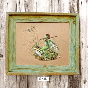 stampa di fata, stampa di fata, stampa di illustrazione originale su carta artistica