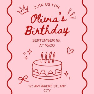 Birthday invitation