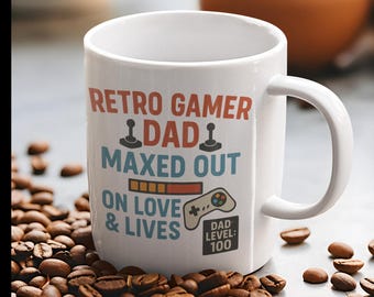 お父さん向けレベル100ゲーマーマグカップ：レトロゲーム父の日ギフト