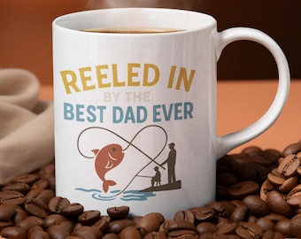Funny Father's Day Fishing Mug for Dads Who Love the Lake and Casting Lines