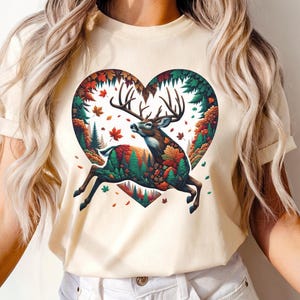 Whitetail Deer T-Shirt, Deer Hunting Dad Shirt, Retro Buck Wilderness Tee, Funny Hunting Gift, Vintage Buck And Doe Deer Outfit, Deer Season
