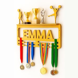 Wooden Medal Holder, Cheer Medal Holder, Custom Medal Holder, Custom Medal Hanger, Medal Display Rack,    Dance Medal Hanger, Trophy Shelf
