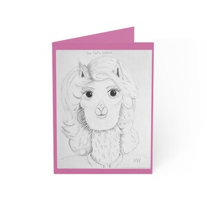 Ensemble de cartes de voeux Dolly Lama - notes originales pour toutes les occasions, voeux d'anniversaire, cartes de remerciement, invitations amusantes