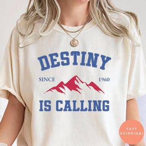Comfort Colors® Destiny Is Calling Buffalo Football Shirt, 716 BUF Playoff Tee, Bills Mafia Gameday Top, Buffalo Fan Gift Apparel Unisex Tee