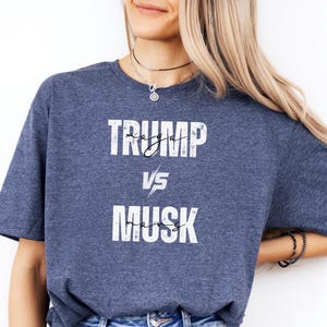 Trump vs Musk Shirt MAGA vs Mars, grappig politiek meme-shirt, T-shirt Elon vs Trump debat, virale grafische top, ruimtepopcultuurcadeau