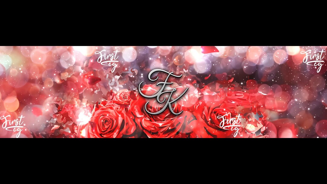Red Roses Wedding Video Backdrop Romantic Sparkles , 3840x1080 (digital ...