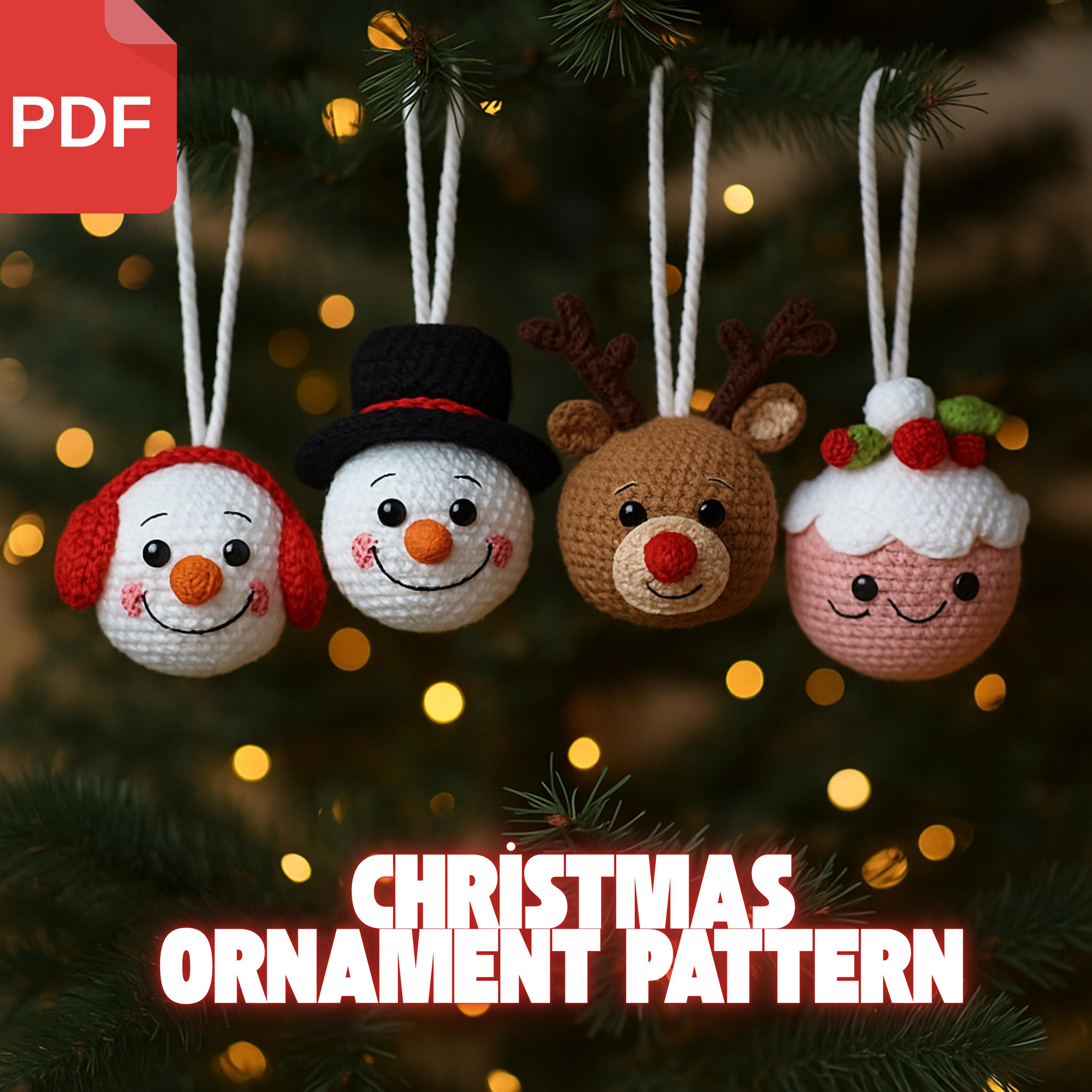 40 Reindeer Crochet Patterns: Add Homemade Warmth to Your Holiday Decor 18 Christmas Ornament Amigurumi Holiday Decor Snowman