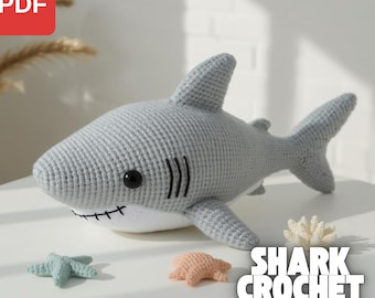 Wzór szydełkowy na rekina wielorybiego amigurumi | Przyjazny dla początkujących (PDF)