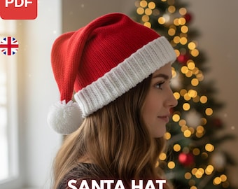 Santa Hat Crochet Pattern | Easy Holiday DIY (PDF Tutorial)