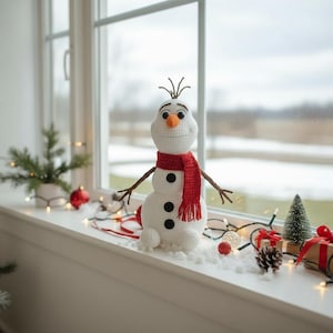 Olaf Inspired Snowman Crochet Pattern | Amigurumi Plush (PDF) image 2
