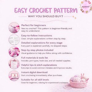Christmas Gnome Amigurumi Pattern | Crochet Scandinavian Tomte PDF | Beginner Holiday Ornament Tutorial image 7