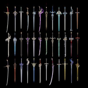 30+ Fantasy Sword 3D Models for Roblox Studio | RPG Weapon Asset Pack | Low Poly Game Dev Meshes | UGC Creation | Digital Download