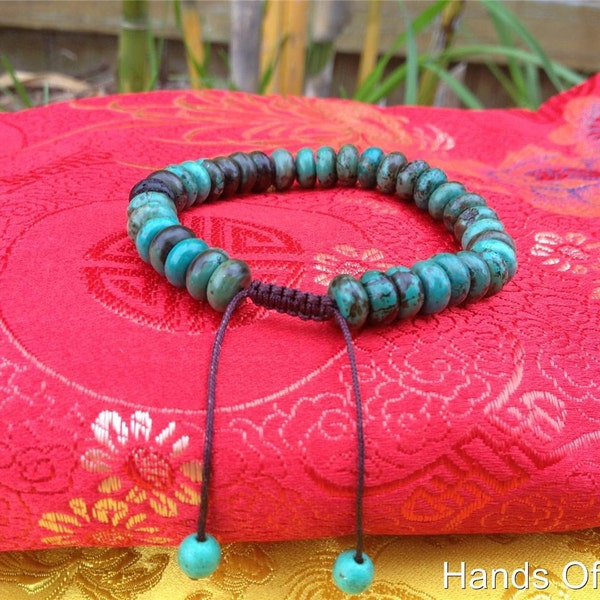 Tibetan Turquoise Wrist mala/ Bracelet for meditation GMS-63