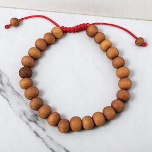 Power for Your Wishes Sandalwood Wrist Mala Bbracelet
