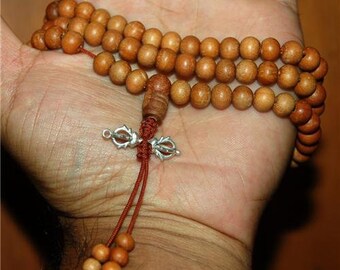 Sandalwood Mala with Dorje/Vajra Pendant for Meditation