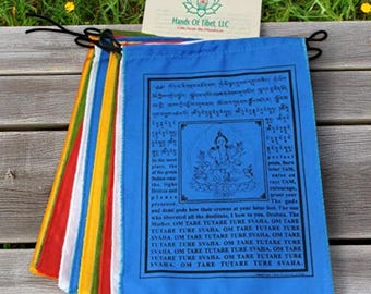 Buddhistische Gebetsfahnen – 25 Blatt, 8,25 M Länge, Je 33x37 Cm, Wetterbeständig