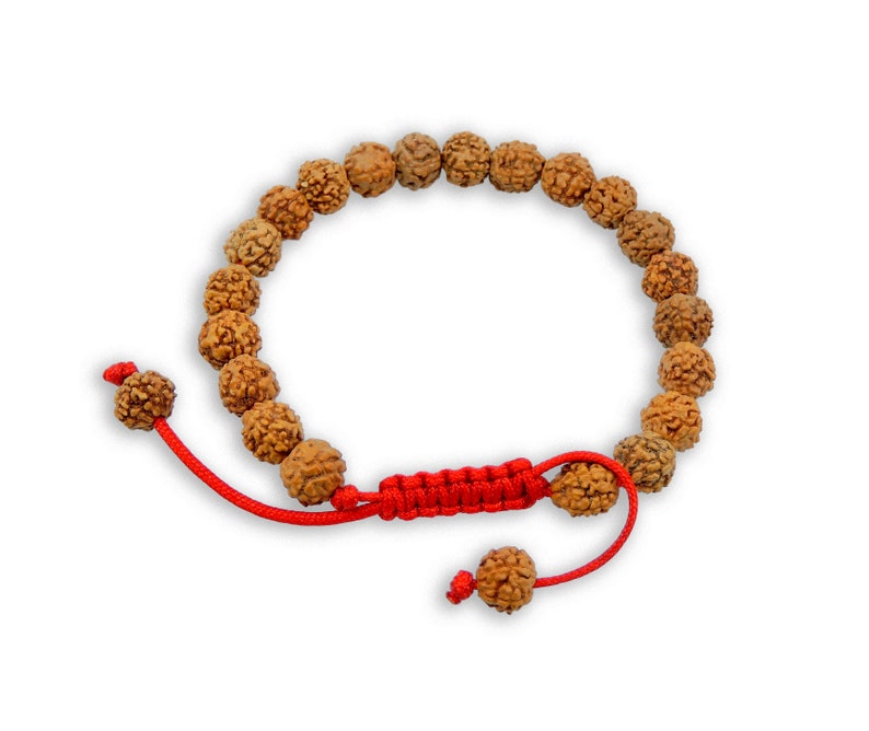 Tibet Mala Rudraksha Seed Wrist Mala Bracelet Meditation healing beads (Plain)