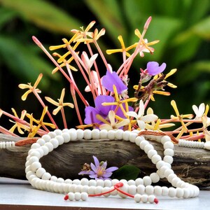 White Yak Bone Tibetan Mala: 108 Bead Prayer Beads image 7