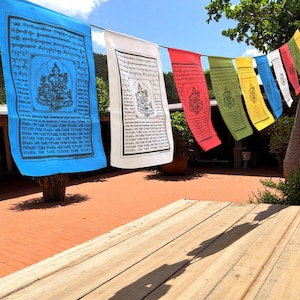 Green Tara Prayer Flags: Tibetan Decor, English Translation