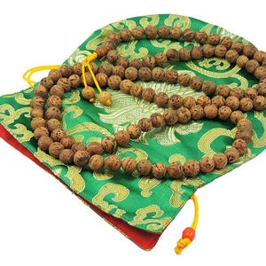 Bodhi Seed Mala 108 Beads for Meditation From Bodh Gaya India