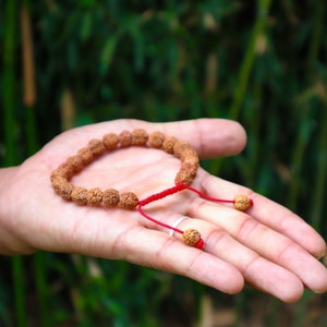 Tibet Mala Rudraksha Seed Wrist Mala Bracelet Meditation healing beads (Plain)