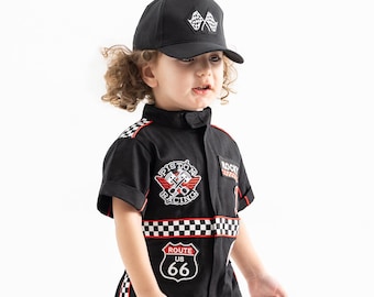 Personalized Race Car Birthday Costume for Toddlers - Cars Boys Racing Outfit, Toddler Racer Suit, Baby Racer Costume, Fast One Birthday