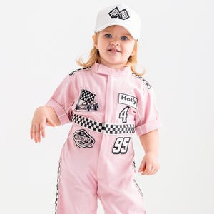 Personalized Race Car Birthday Costume for Toddlers - Car Boys Racing Outfit, Toddler Racer Suit, Baby Racer Costume, Fast One Birthday