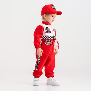 Personalized Race Car Birthday Costume for Toddlers - Car Boys Racing Outfit, Toddler Racer Suit, Baby Racer Costume, Fast One Birthday