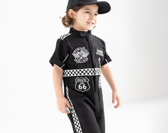 Personalized Race Car Birthday Costume for Toddlers - Cars Boys Racing Outfit, Toddler Racer Suit, Baby Racer Costume, Fast One Birthday