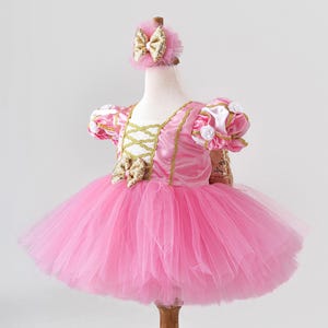 Pink Snow White Disney Princess Dress for Toddler - Baby Snow White Costume - Infant Girl First Birthday Tutu Outfit - Kid Halloween Costume