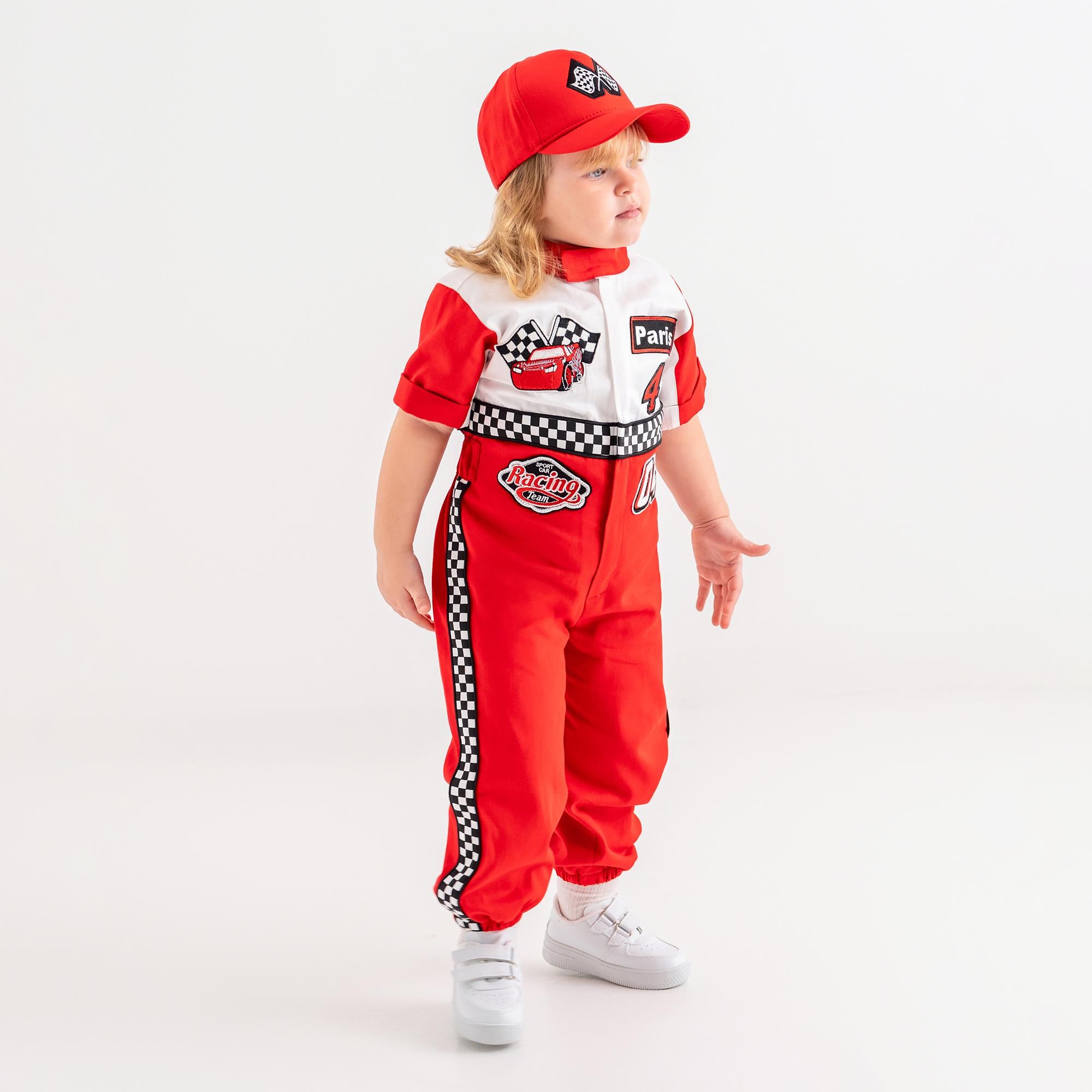 Personalized Race Car Birthday Costume for Toddlers - Car Boys Racing Outfit, Toddler Racer Suit, Baby Racer Costume, Fast One Birthday