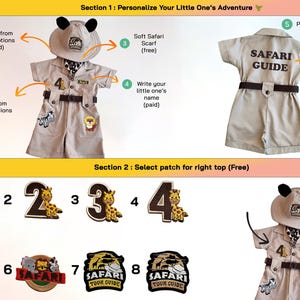 the instructions for how to make a safari bear costume