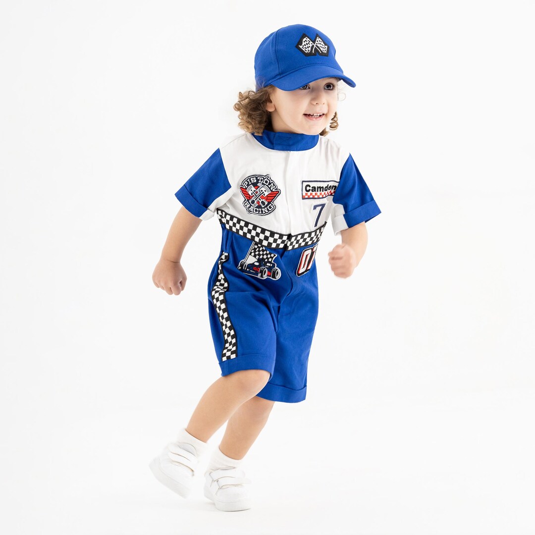 Baby Racer Style Personalized Race Car Birthday Costume for Toddlers - Cars Boys Racing ...