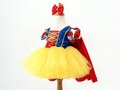 Snow White Disney Princess Dress for Toddler - Baby Snow White Costume - Infant Girl First Birthday Tutu Outfit - Kid Halloween Costume