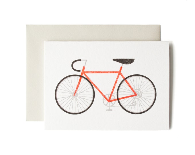 Artery8 Biglietto Di Auguri – Mountain Biker Paesaggio Invernale – 17,5x12,5 Cm – Bianco Interno