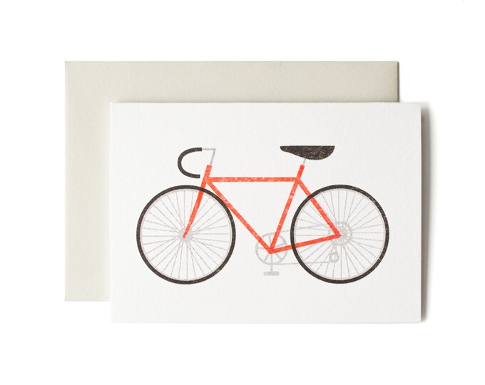 Artery8 Biglietto Di Auguri – Mountain Biker Paesaggio Invernale – 17,5x12,5 Cm – Bianco Interno