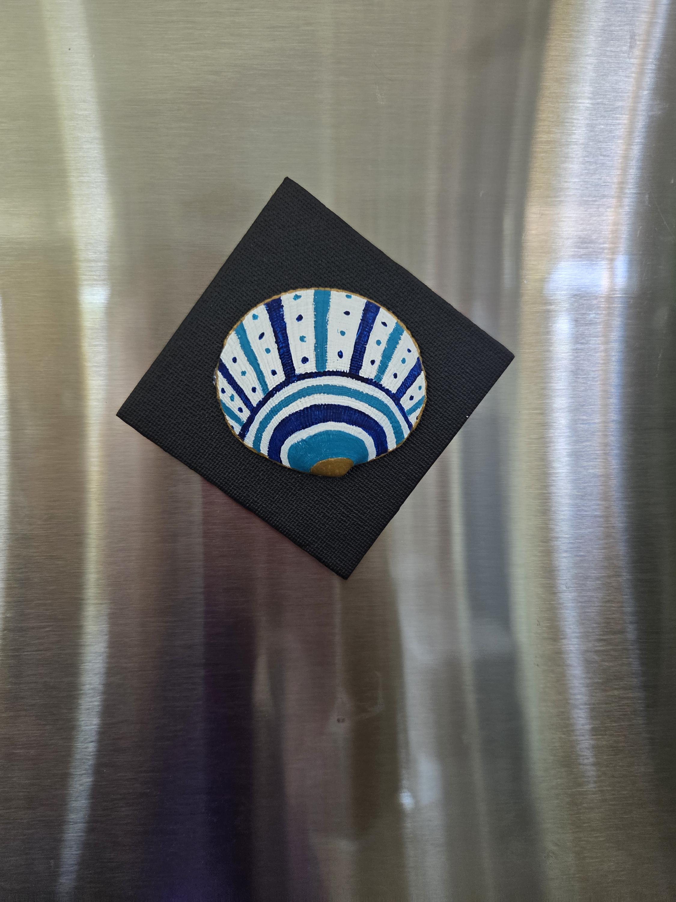 Painted Shell MAGNET 3×3 - Etsy