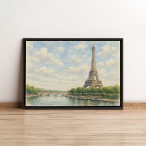 Eiffel Tower, Paris, France | Watercolor Painting Print and Canvas | Fine Art | Wall Art