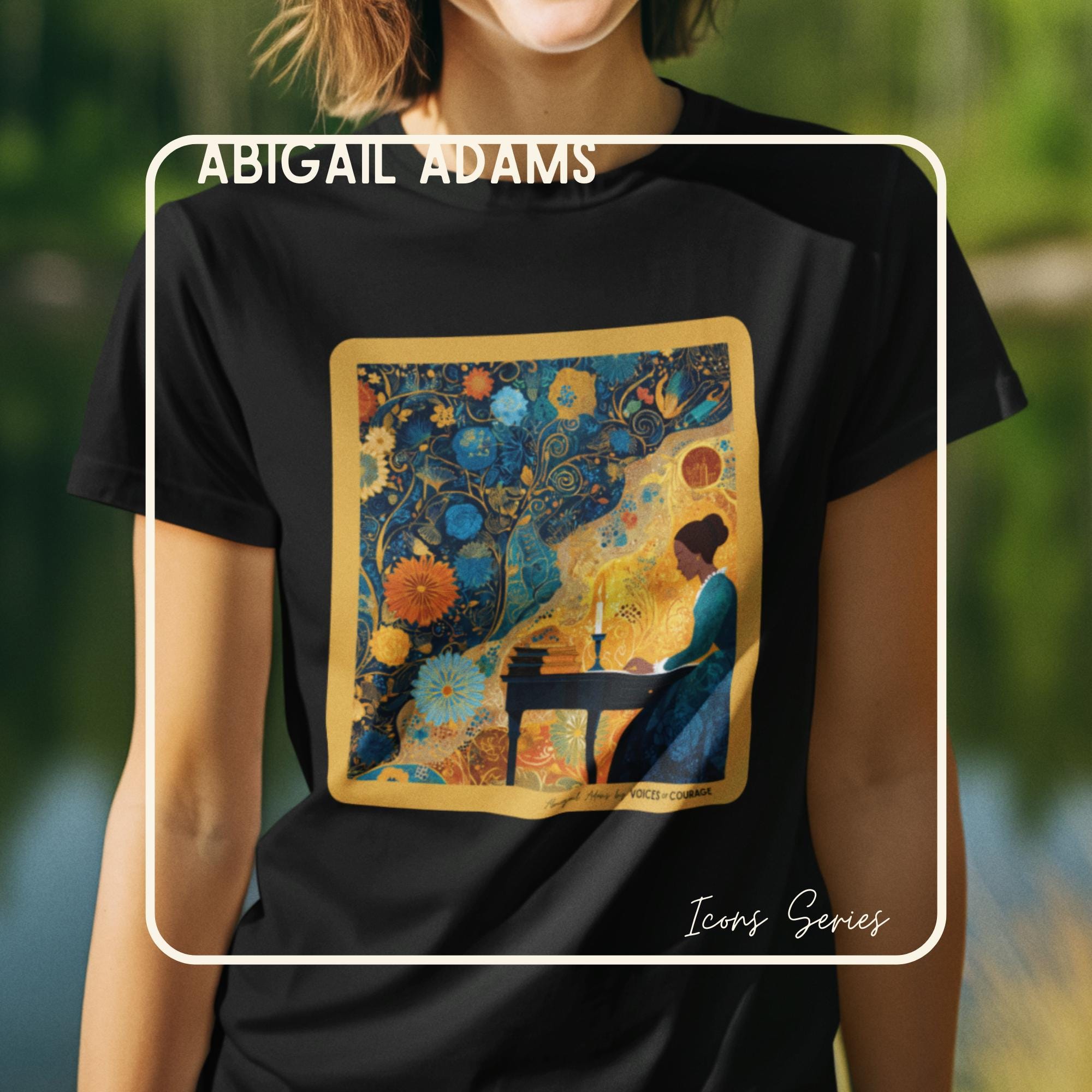 Abigail Adams Portrait T-Shirt American History Tee for Women