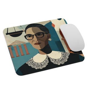 Ruth Bader Ginsburg Mousepad,RBG Dissent Feminist Pad,Supreme Court Justice Gift