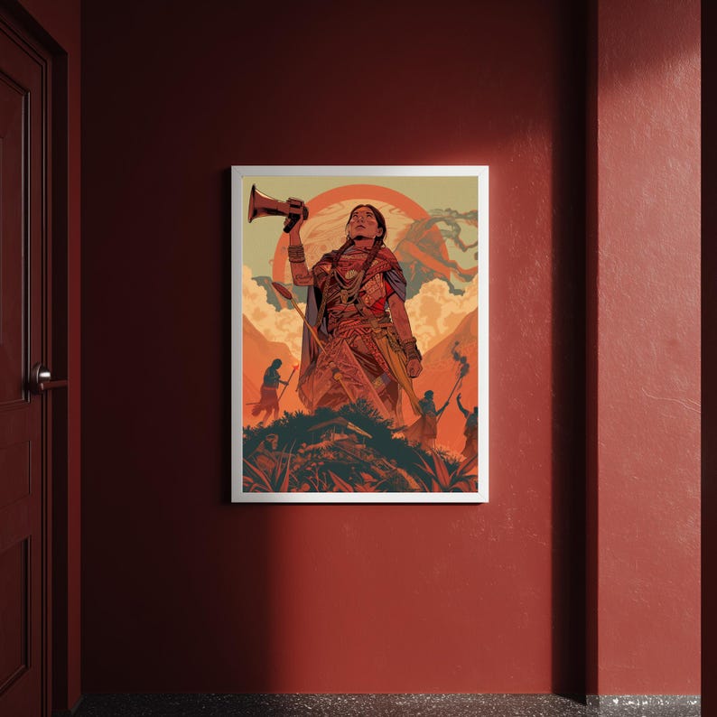 Rigoberta Menchú Poster: Indigenous Rights Wall Art, Maya K’iche ...
