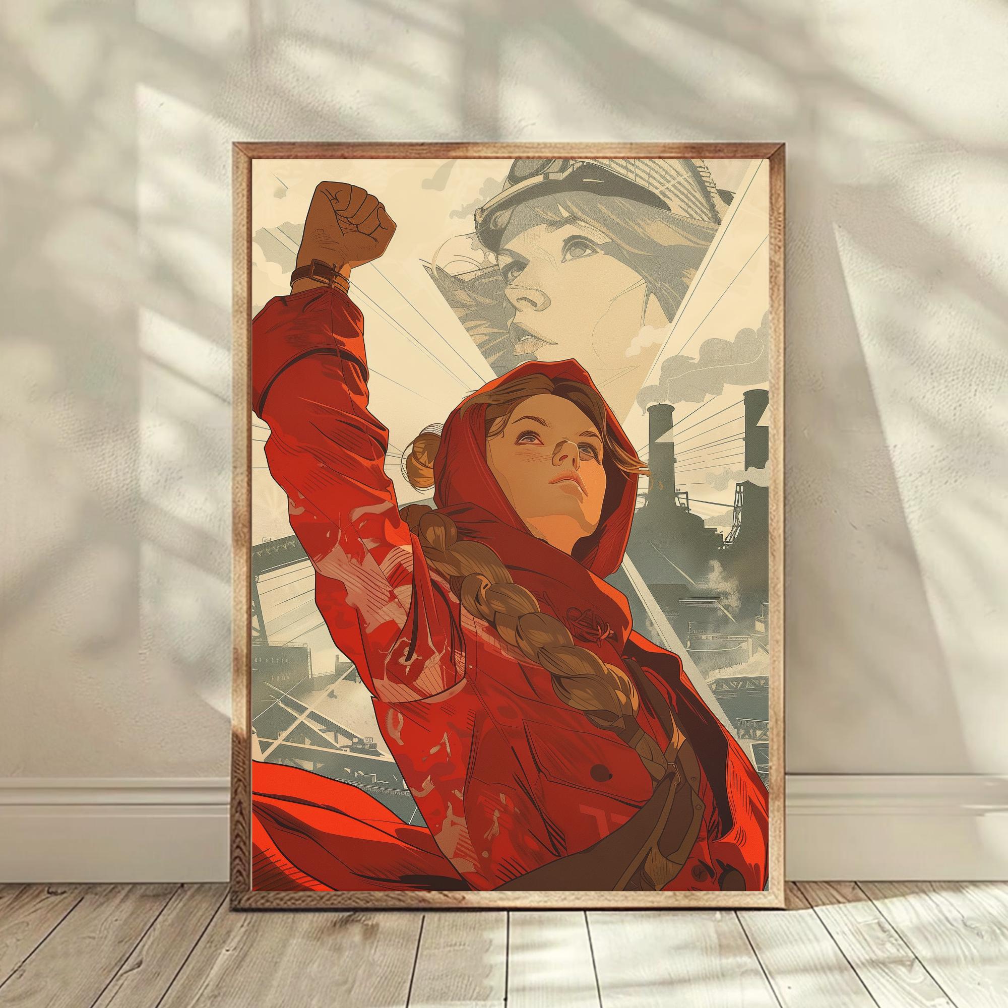 Soviet women poster - Etsy 日本