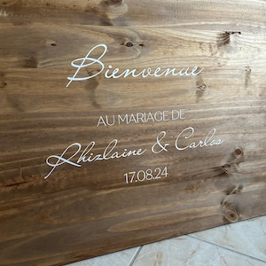 Stickers pour panneau de bienvenue mariage