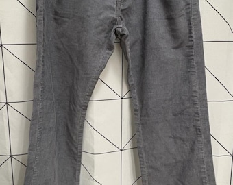 LEVI'S Men's Vintage Skinner Corduroy Jeans 36"W X 32"L Gray Cords Made in USA
