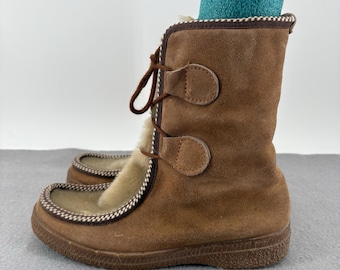 Vintage 60er Jahre Skiliege Apres Ski Schneeschuhe Made In Italy Size 38 US 7.5-8
