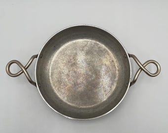 J3 Vtg Wear Ever Aluminum Hallite Cover Tone Handles #V901 Pan Skillet NO LID